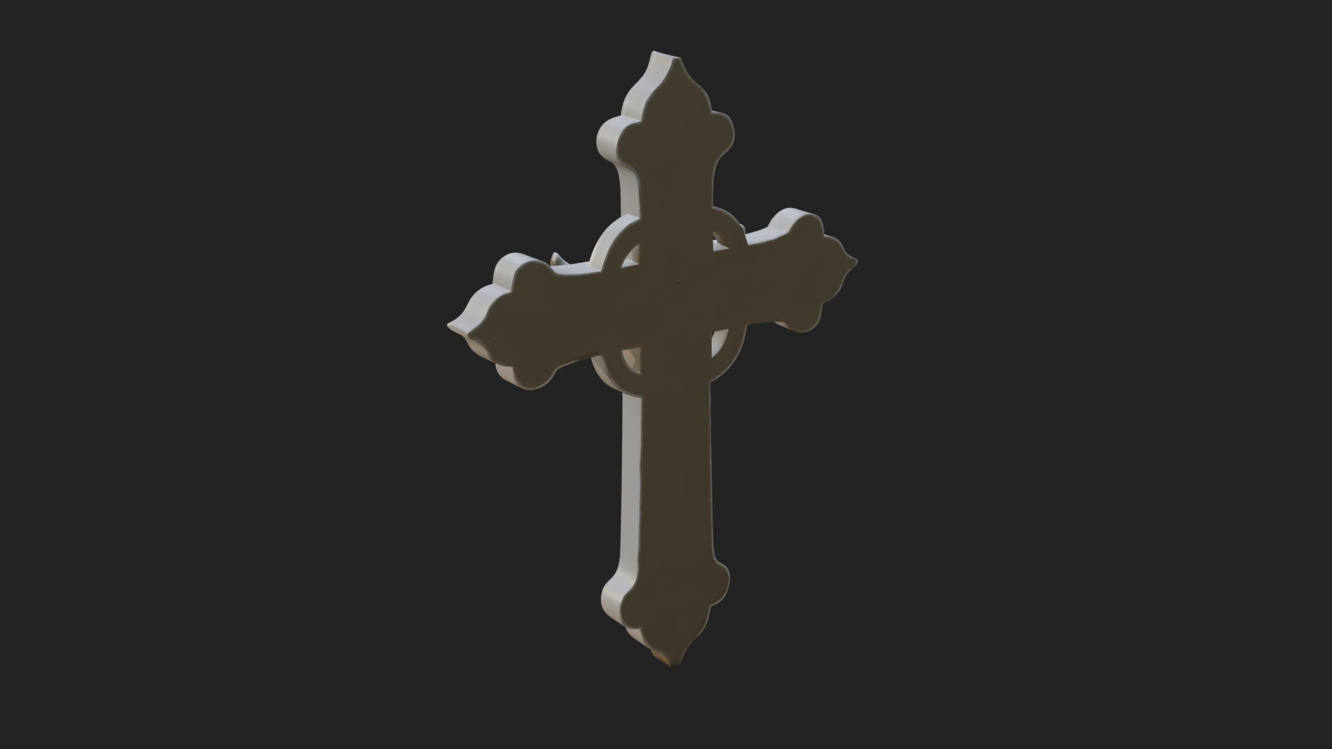 Carved Relief Wall Cross Design 105 3D Print Model 3D Model
