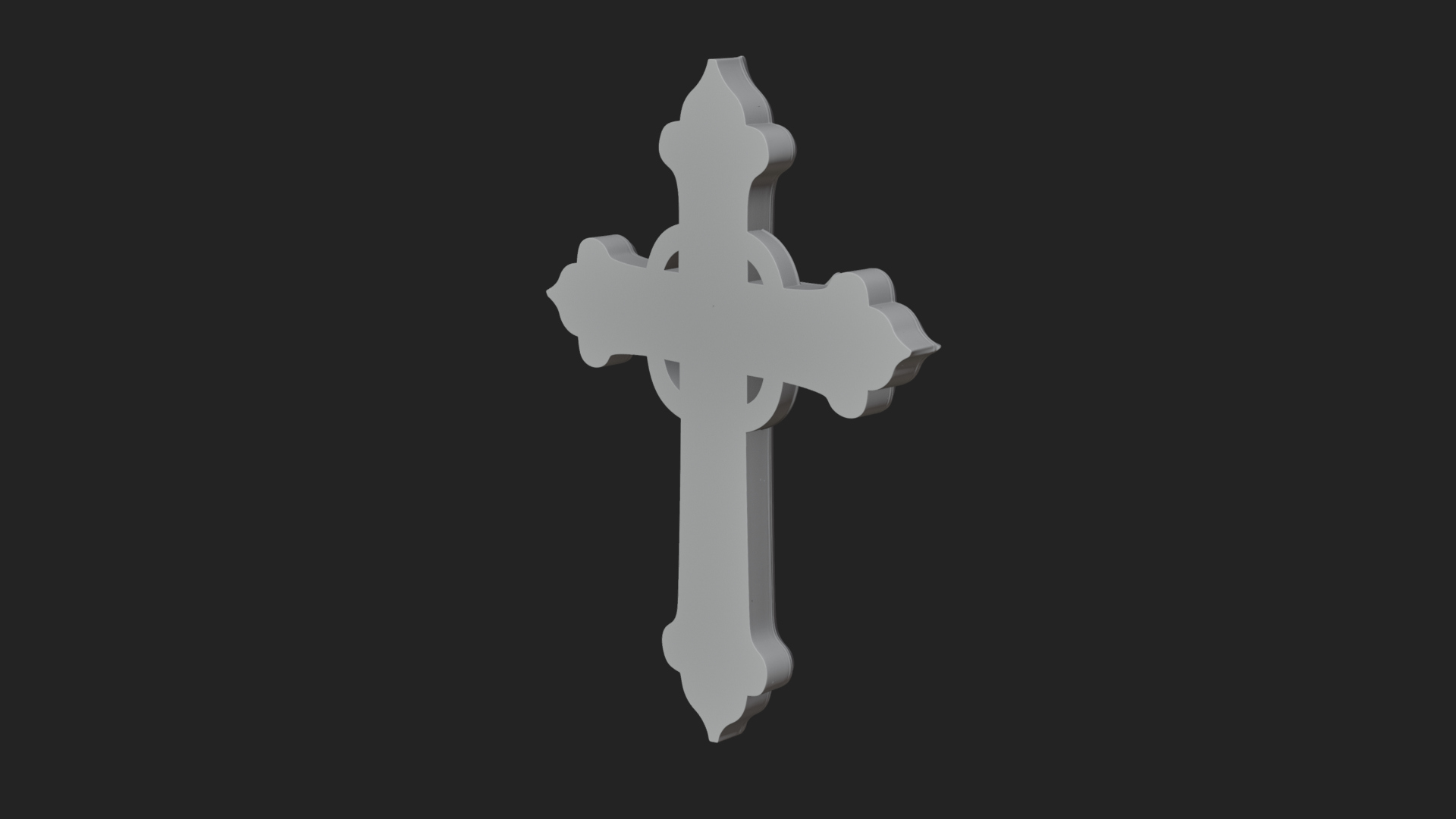 Carved Relief Wall Cross Design 105 3D Print Model 3D Model