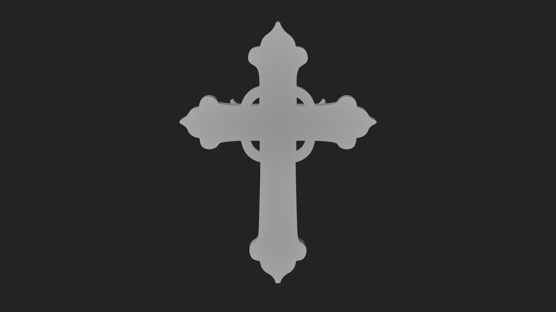 Carved Relief Wall Cross Design 105 3D Print Model 3D Model