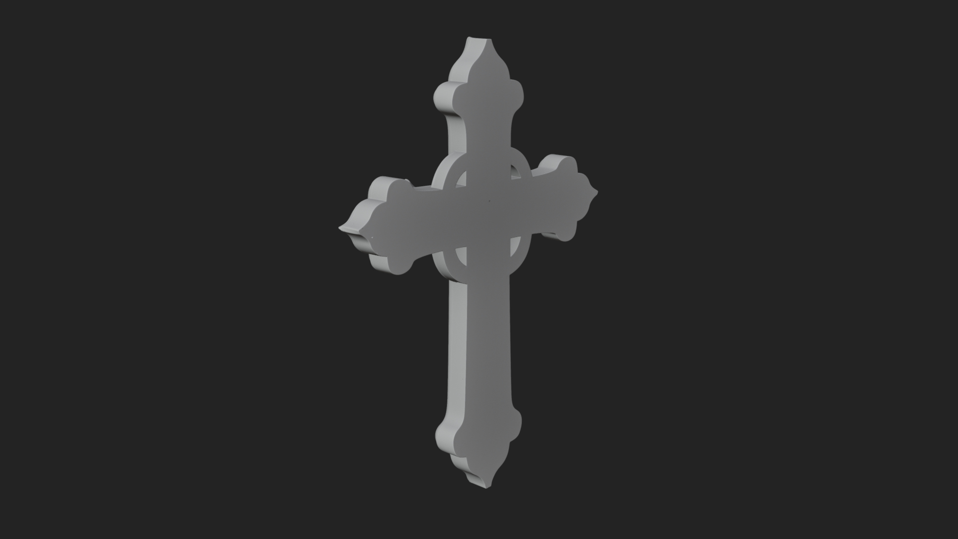 Carved Relief Wall Cross Design 105 3D Print Model 3D Model