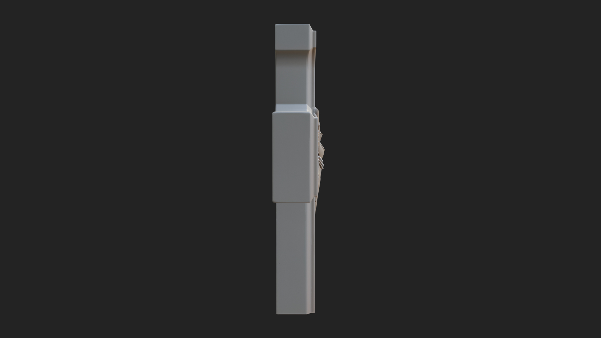 Carved Relief Wall Cross Design 109 3D Print Model 3D Model