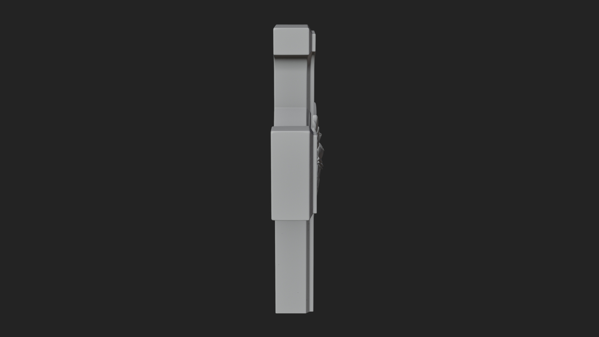 Carved Relief Wall Cross Design 109 3D Print Model 3D Model