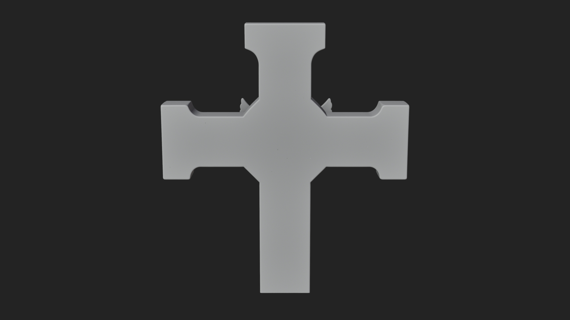 Carved Relief Wall Cross Design 109 3D Print Model 3D Model