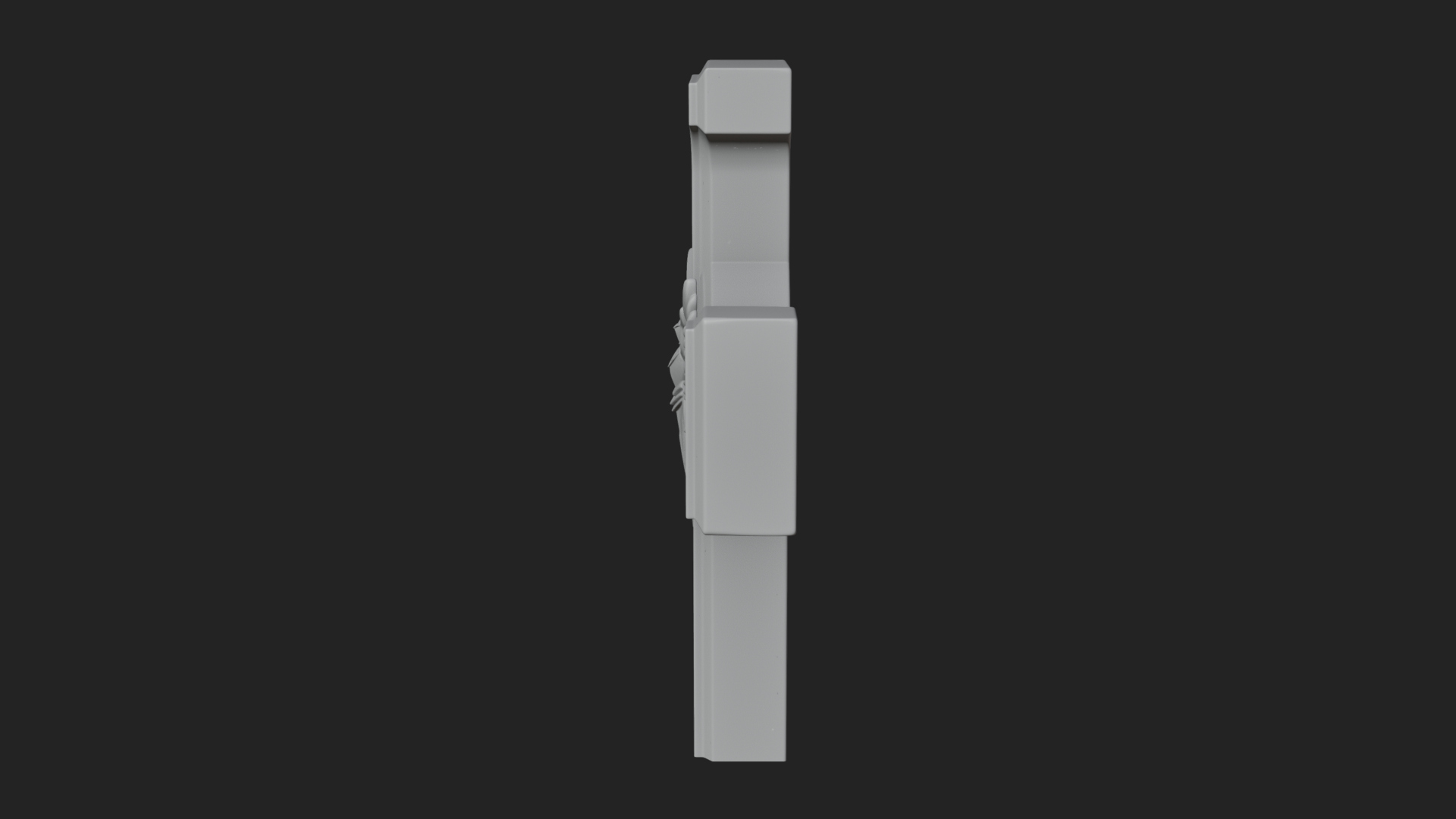 Carved Relief Wall Cross Design 109 3D Print Model 3D Model