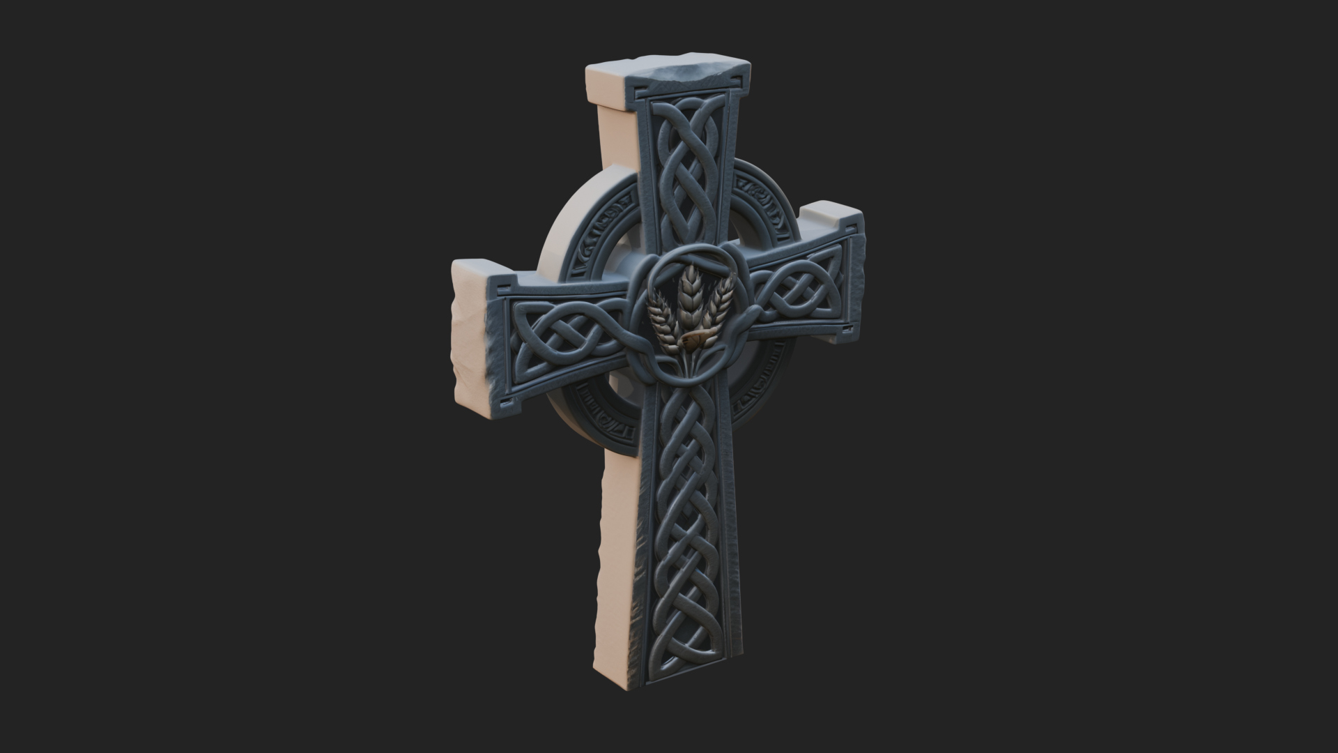 Carved Relief Wall Cross Design 111 3D Print Model 3D Model