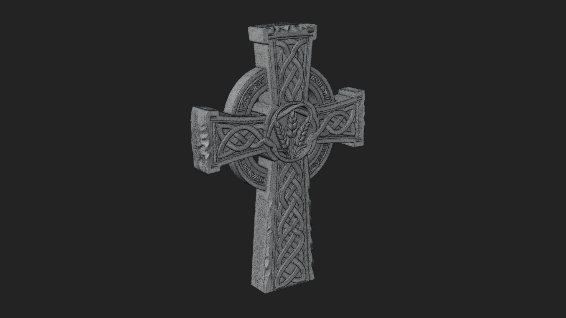 Carved Relief Wall Cross Design 111 3D Print Model 3D Model