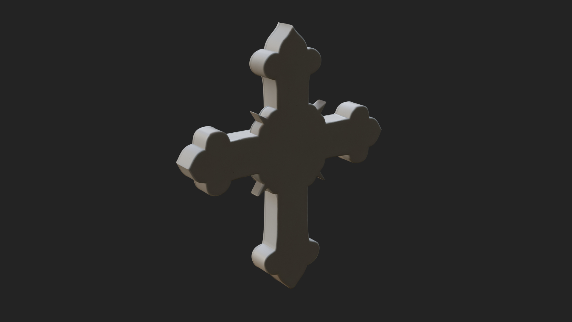 Carved Relief Wall Cross Design 112 3D Print Model 3D Model