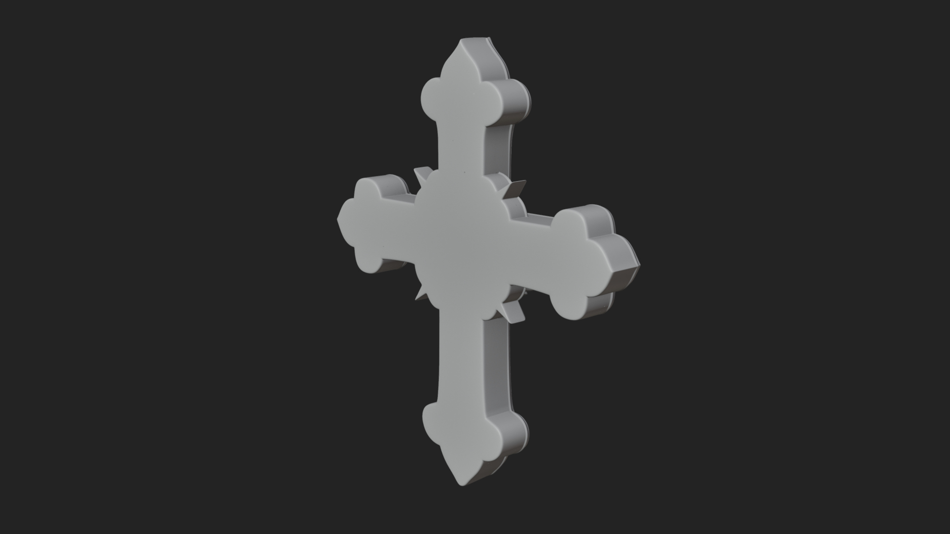 Carved Relief Wall Cross Design 112 3D Print Model 3D Model