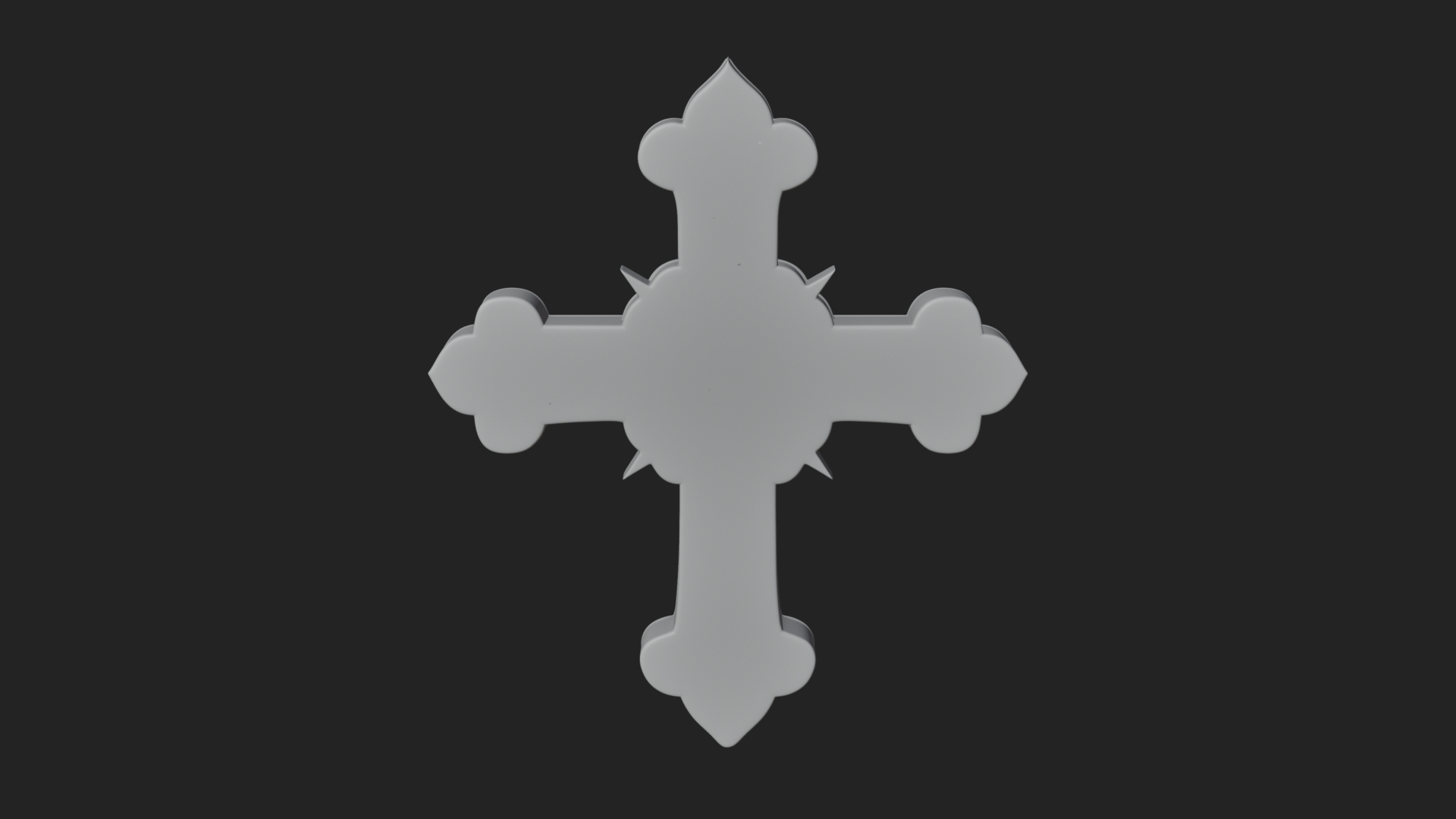 Carved Relief Wall Cross Design 112 3D Print Model 3D Model