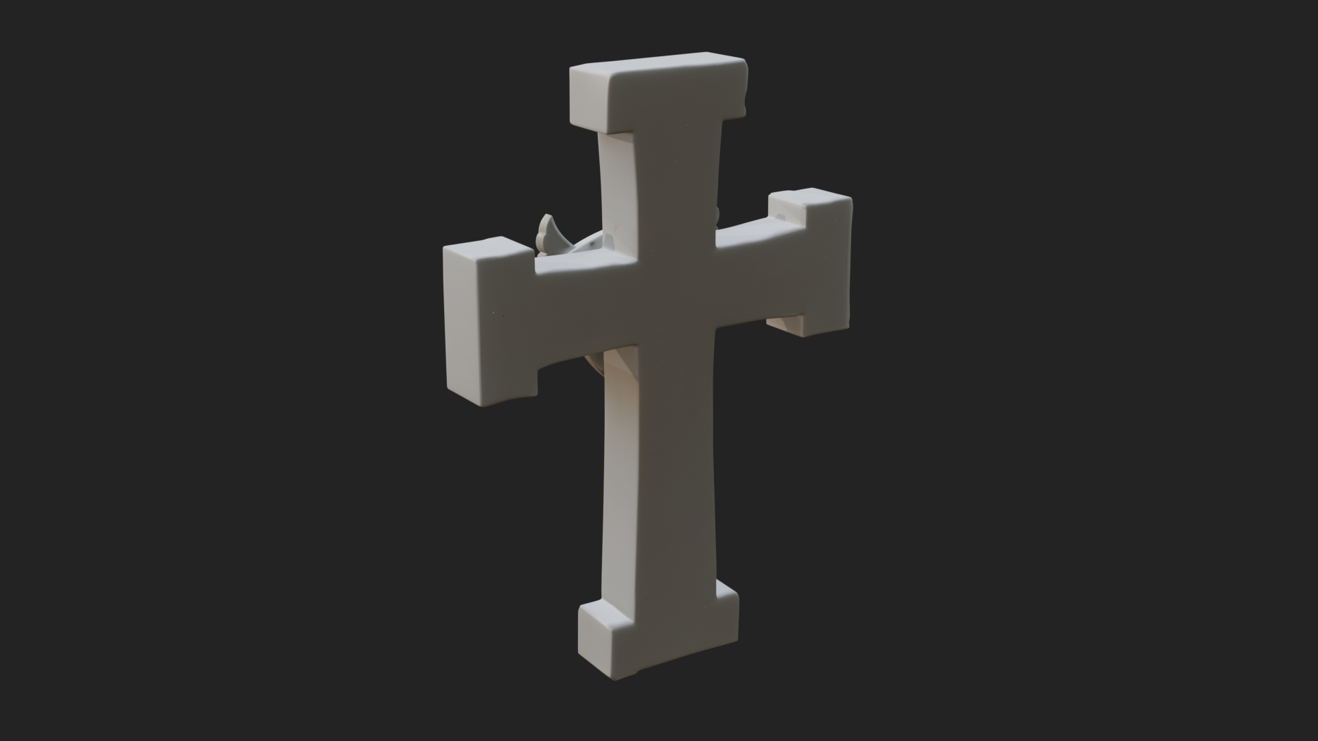 Carved Relief Wall Cross Design 113 3D Print Model 3D Model
