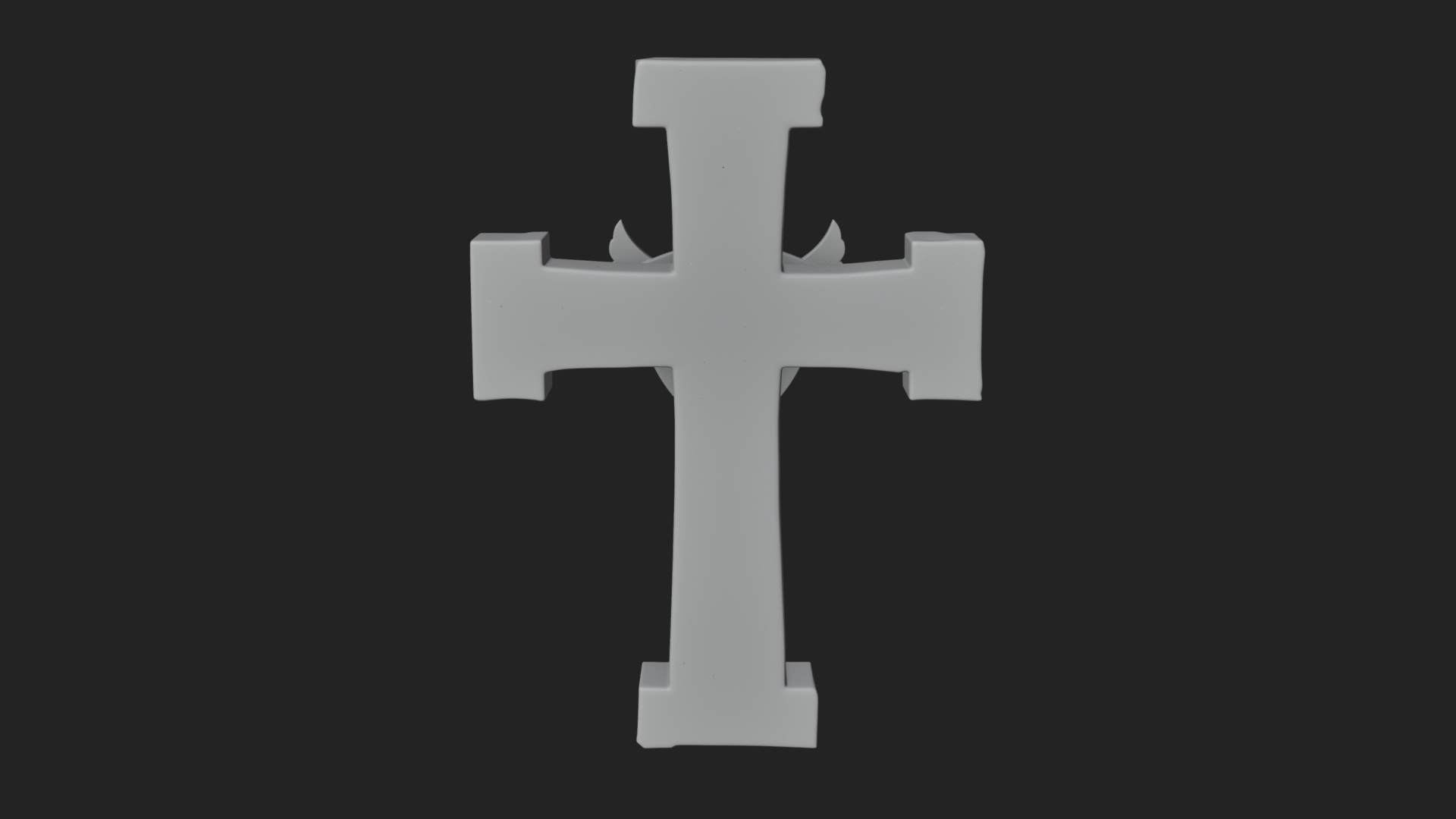 Carved Relief Wall Cross Design 113 3D Print Model 3D Model