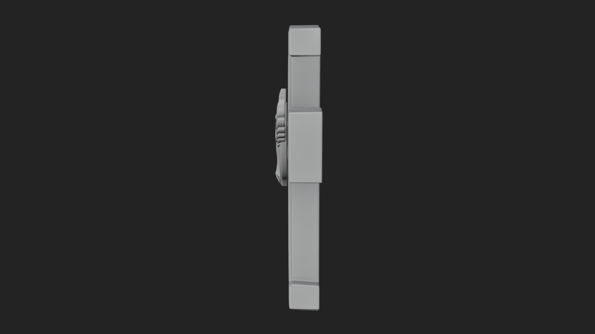 Carved Relief Wall Cross Design 113 3D Print Model 3D Model