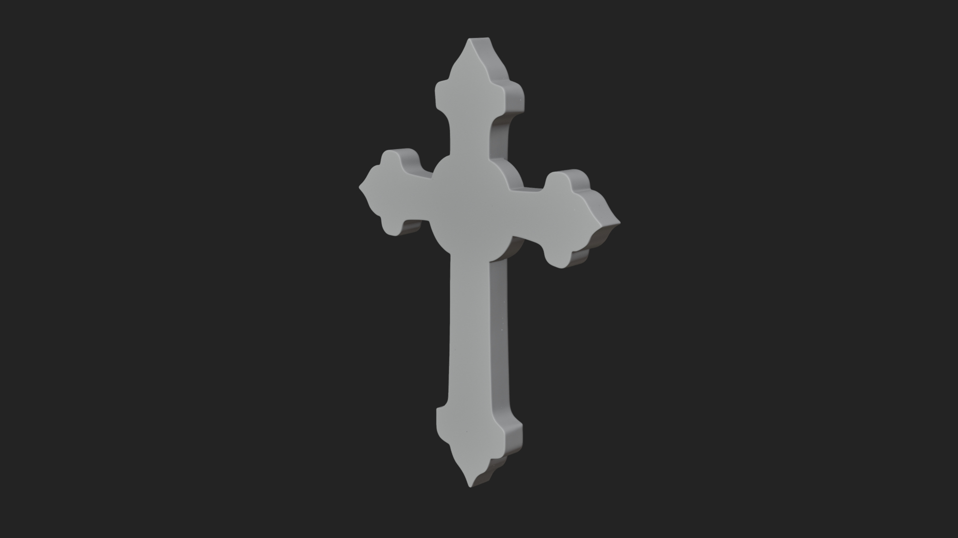 Carved Relief Wall Cross Design 114 3D Print Model 3D Model