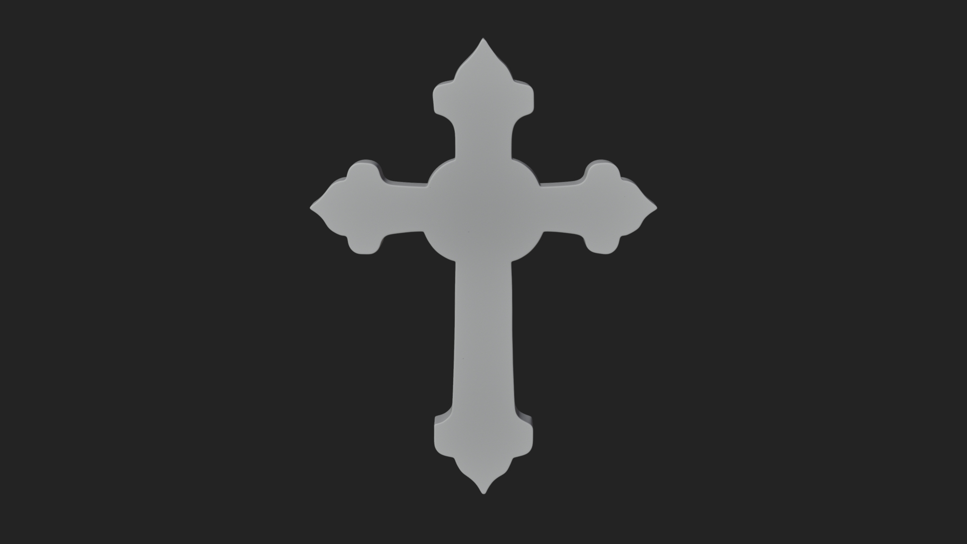 Carved Relief Wall Cross Design 114 3D Print Model 3D Model