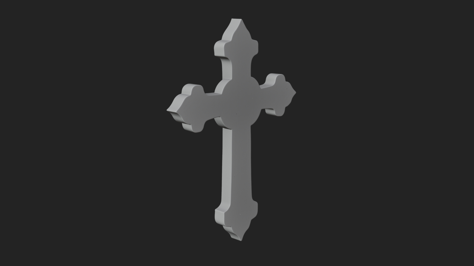 Carved Relief Wall Cross Design 114 3D Print Model 3D Model