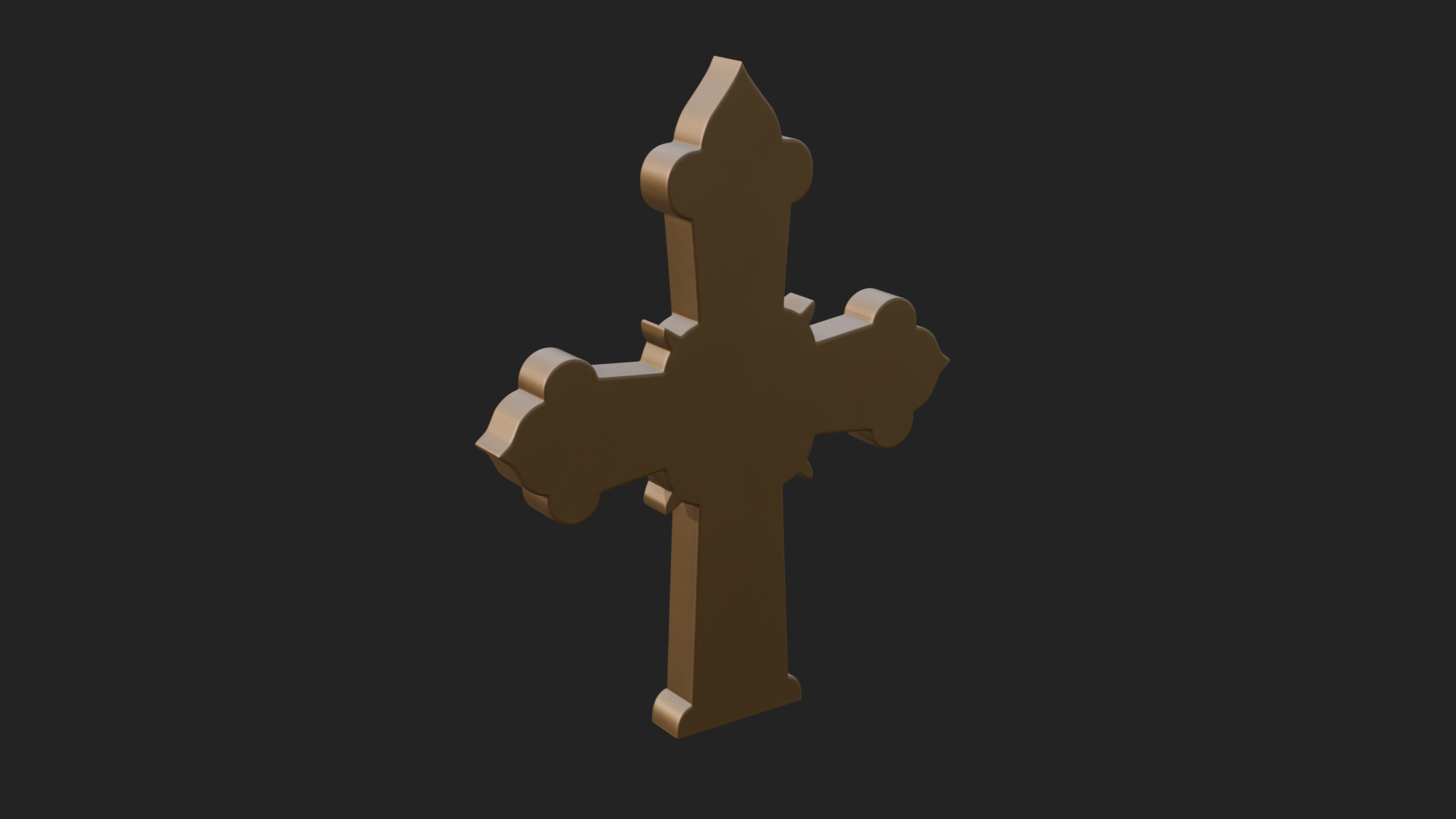 Carved Relief Wall Cross Design 116 3D Print Model 3D Model