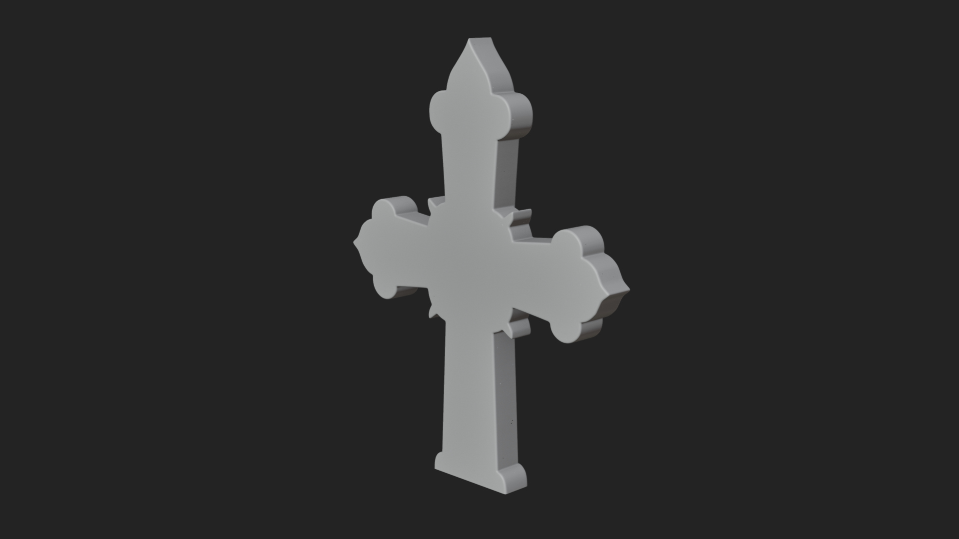 Carved Relief Wall Cross Design 116 3D Print Model 3D Model
