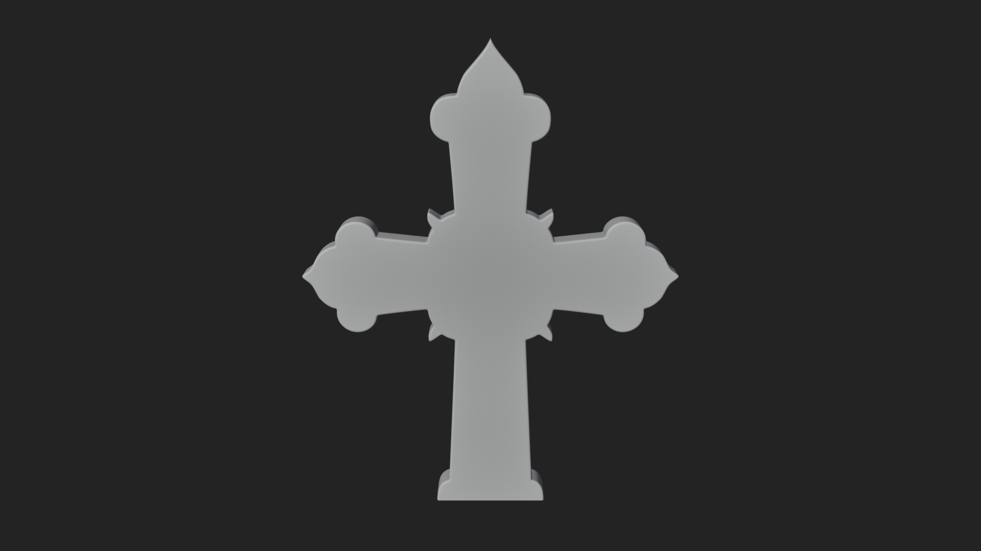 Carved Relief Wall Cross Design 116 3D Print Model 3D Model