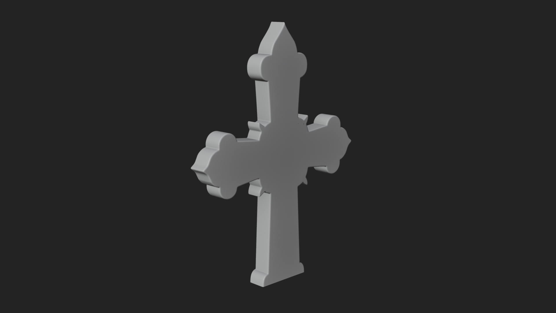 Carved Relief Wall Cross Design 116 3D Print Model 3D Model