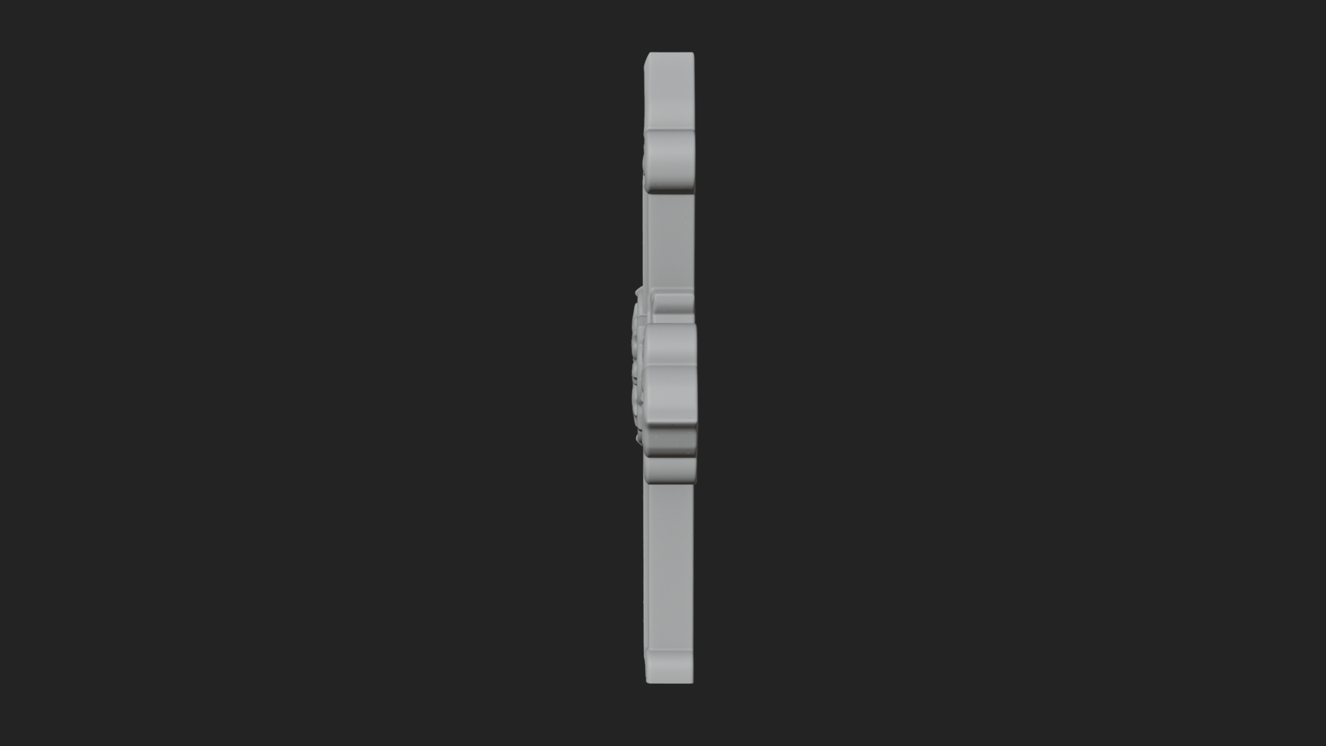 Carved Relief Wall Cross Design 116 3D Print Model 3D Model