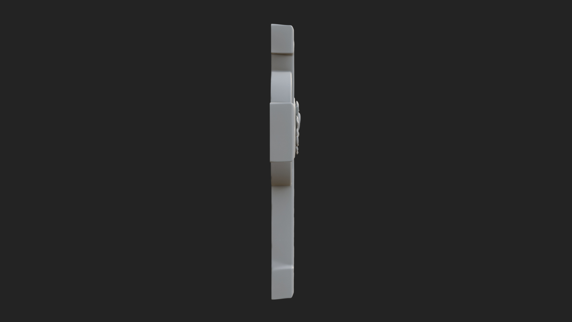 Carved Relief Wall Cross Design 120 3D Print Model 3D Model