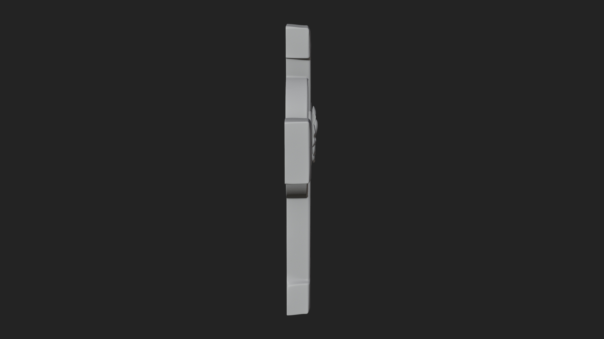 Carved Relief Wall Cross Design 120 3D Print Model 3D Model