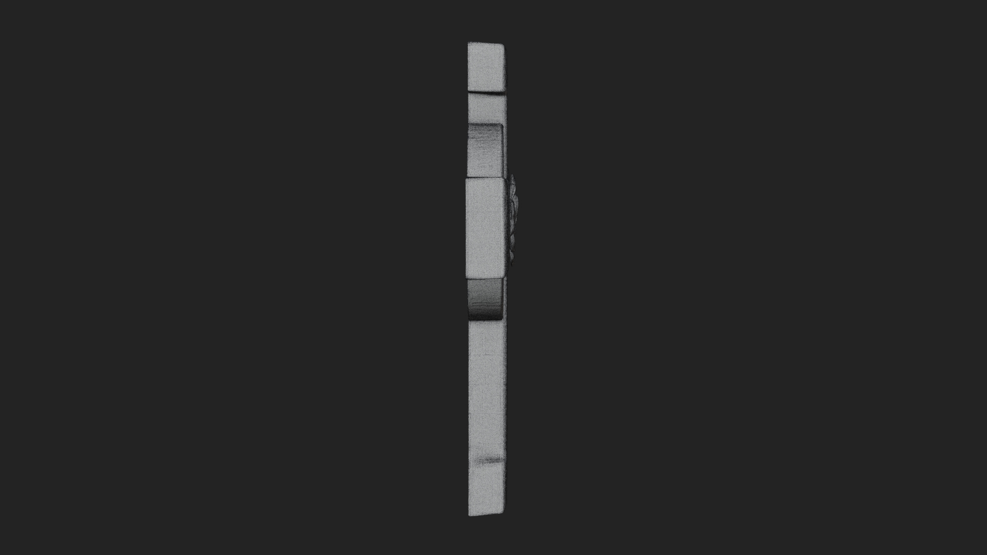 Carved Relief Wall Cross Design 120 3D Print Model 3D Model