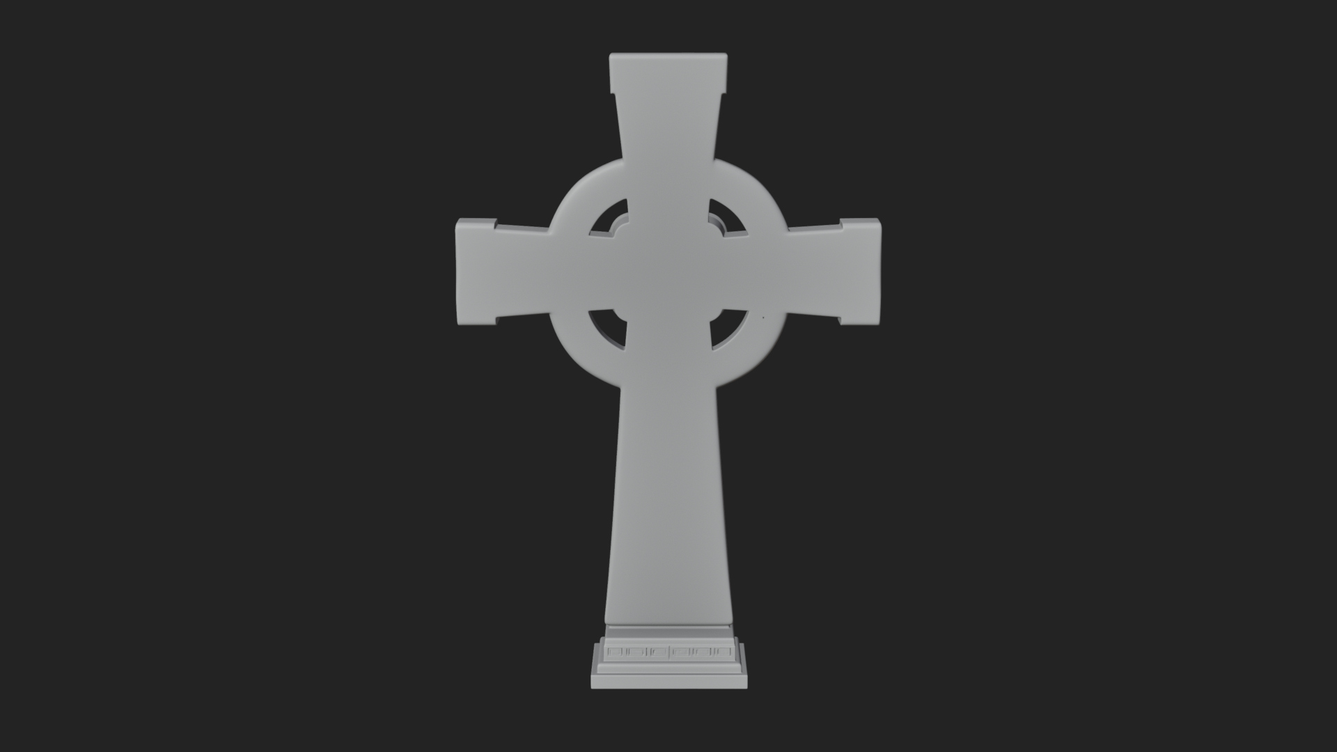 Carved Relief Wall Cross Design 121 3D Print Model 3D Model