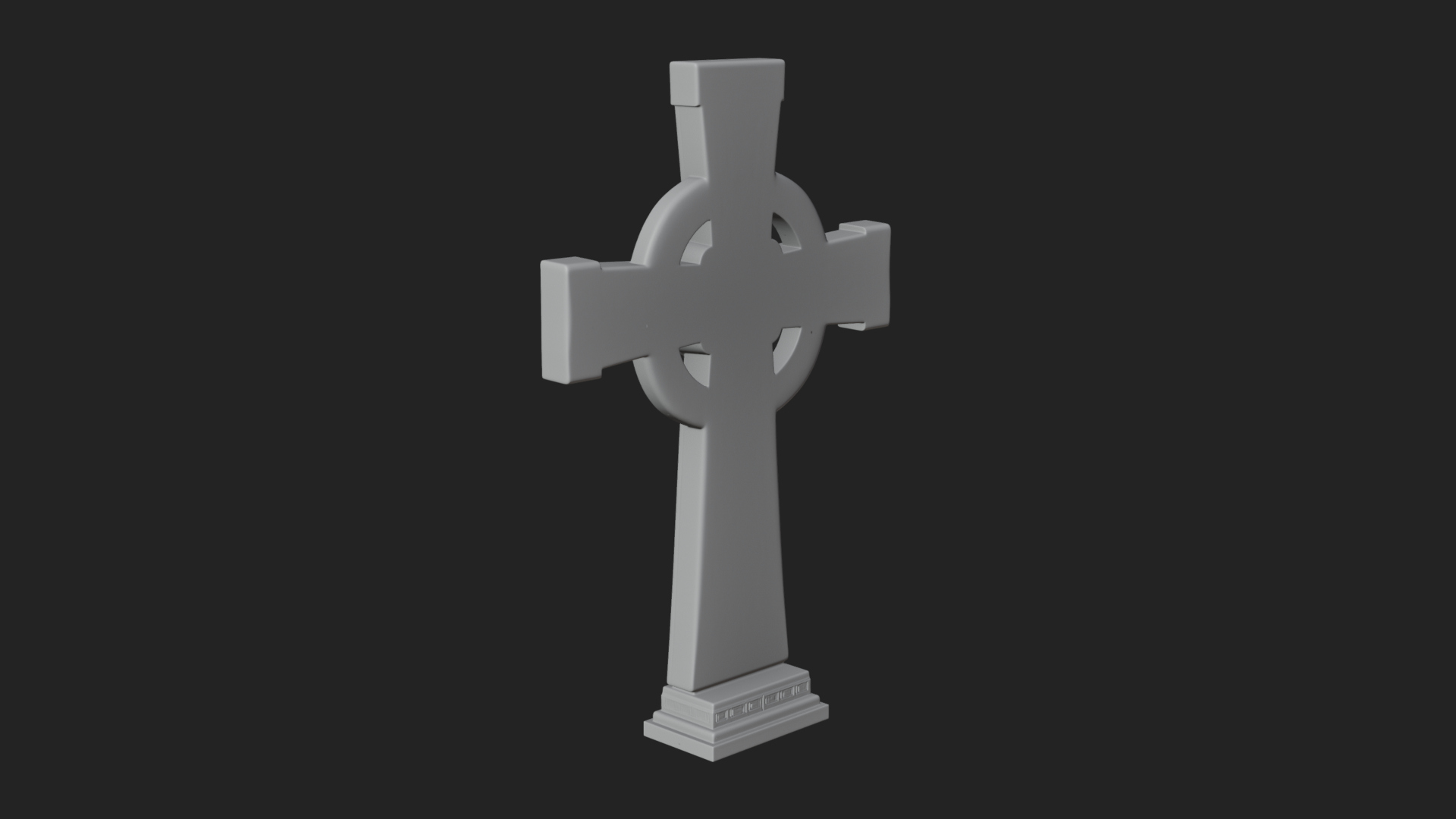 Carved Relief Wall Cross Design 121 3D Print Model 3D Model