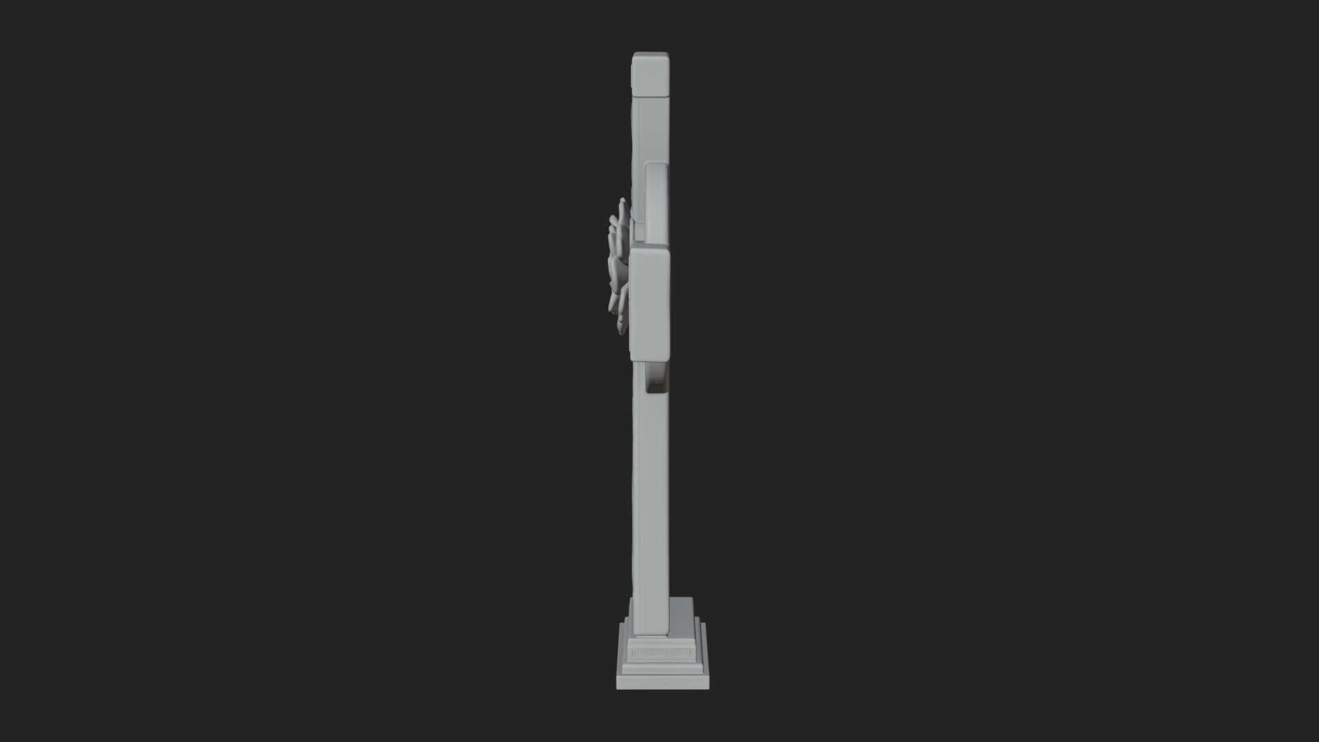 Carved Relief Wall Cross Design 121 3D Print Model 3D Model