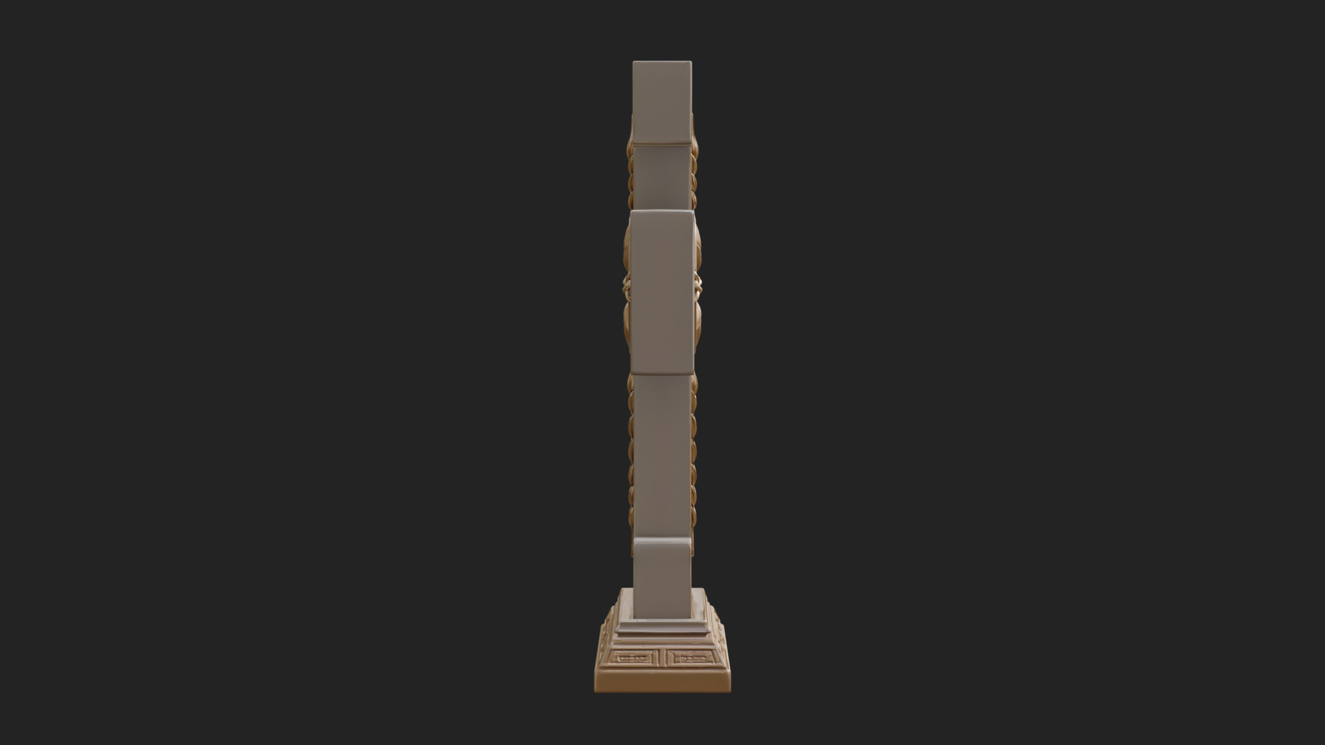 Carved Relief Wall Cross Design 122 3D Print Model 3D Model