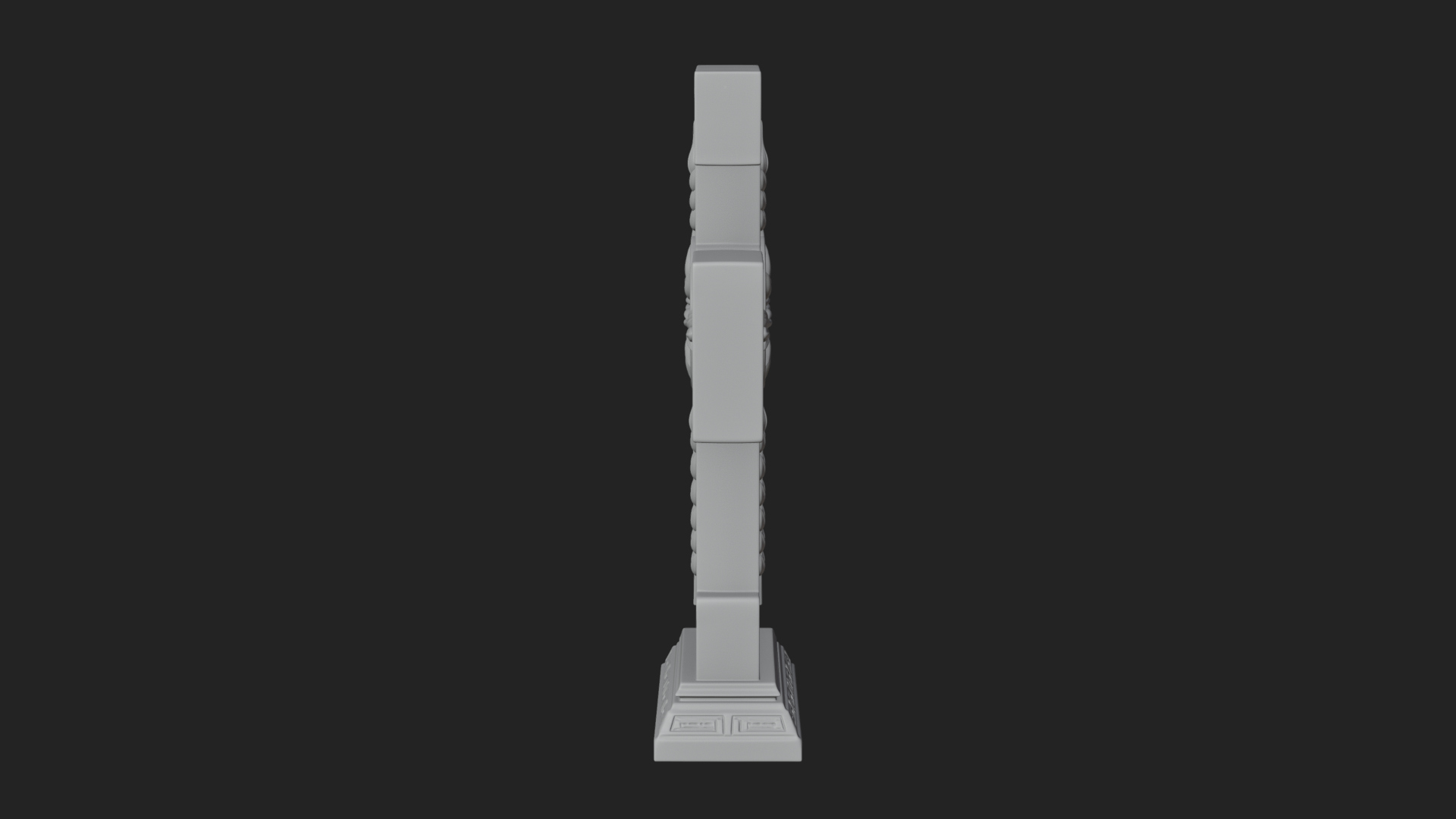 Carved Relief Wall Cross Design 122 3D Print Model 3D Model