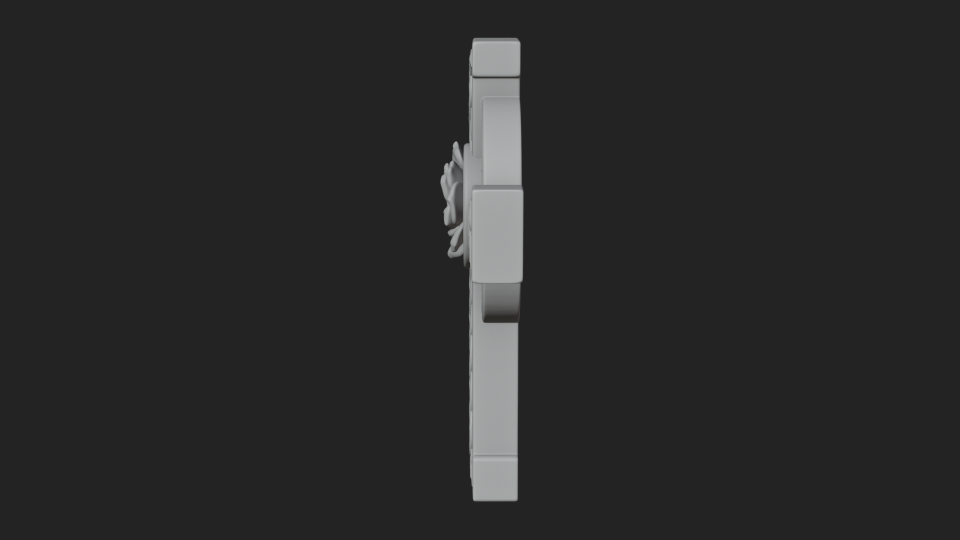 Carved Relief Wall Cross Design 123 3D Print Model 3D Model
