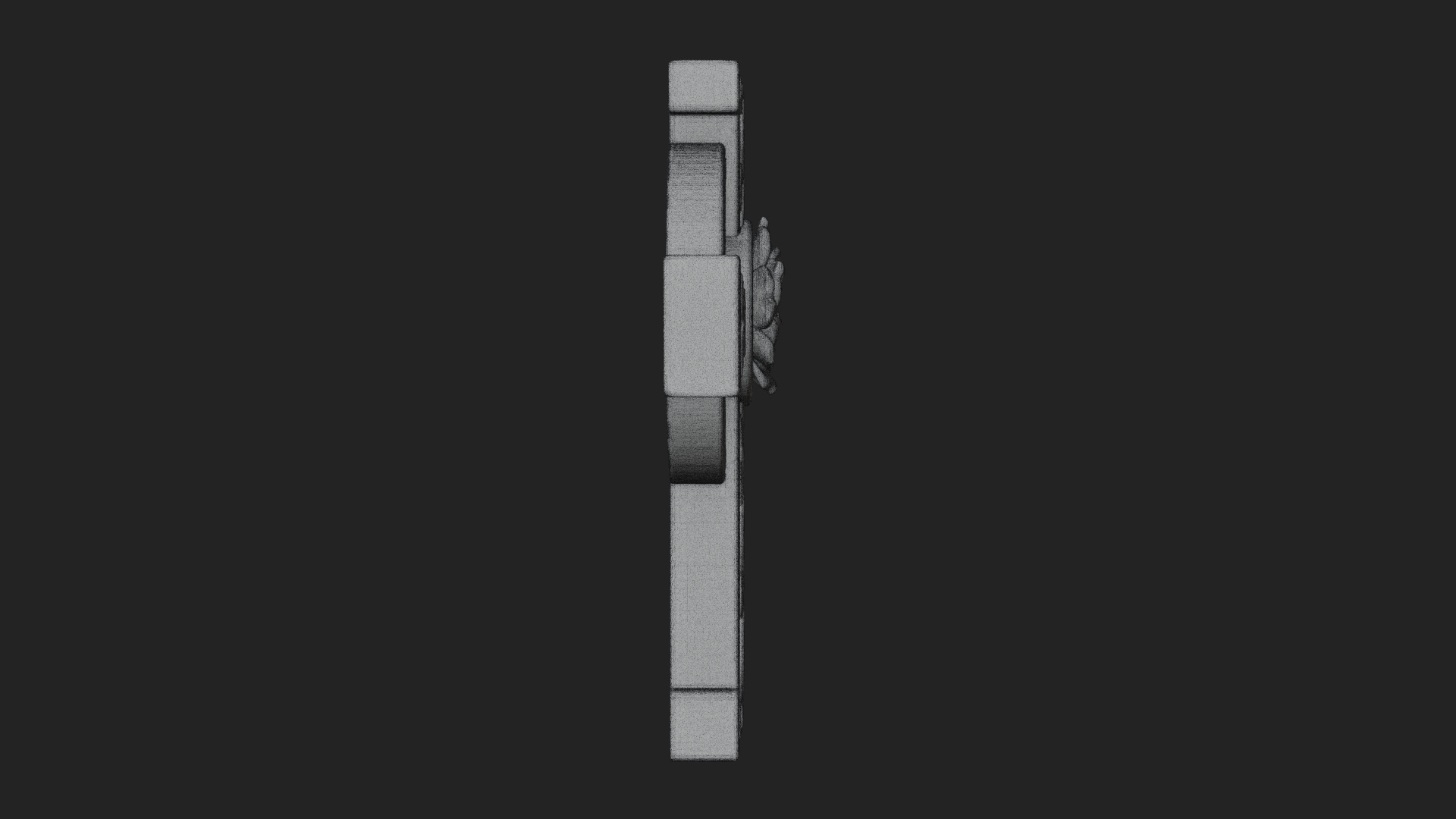 Carved Relief Wall Cross Design 123 3D Print Model 3D Model