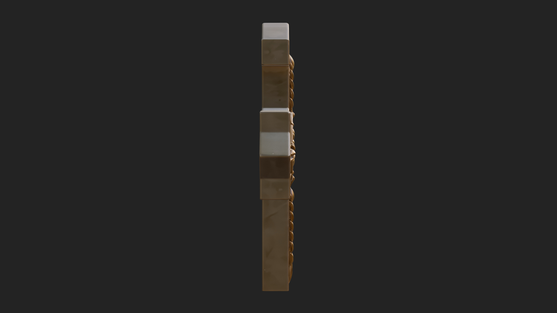 Carved Relief Wall Cross Design 125 3D Print Model 3D Model