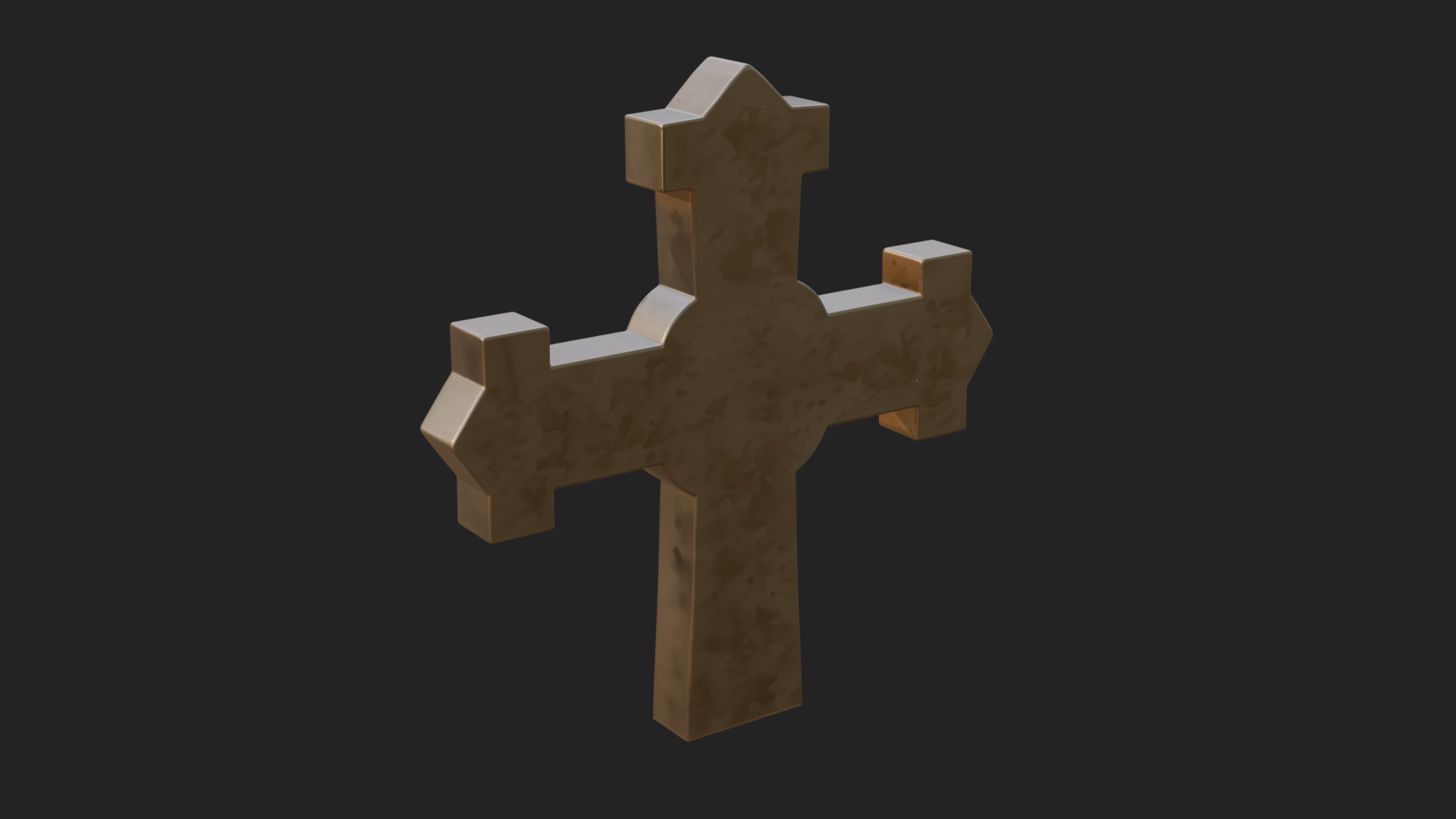 Carved Relief Wall Cross Design 125 3D Print Model 3D Model