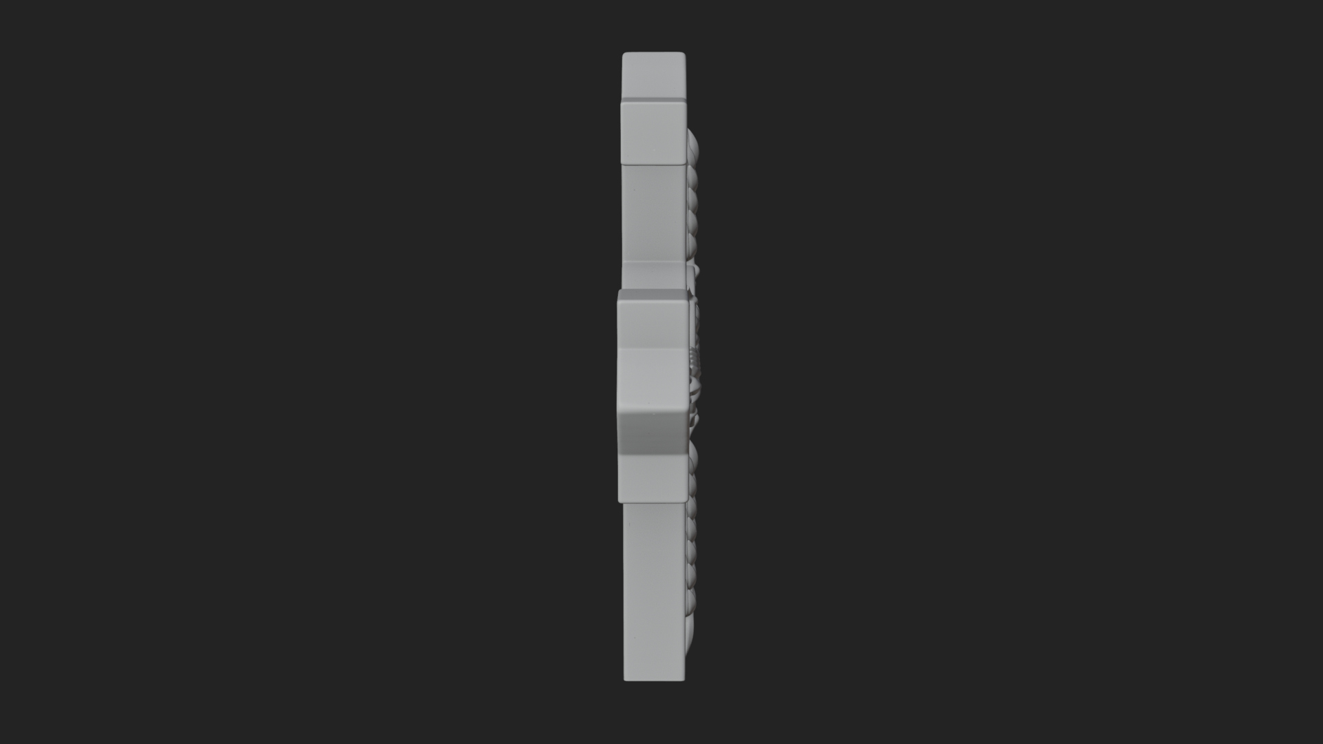 Carved Relief Wall Cross Design 125 3D Print Model 3D Model