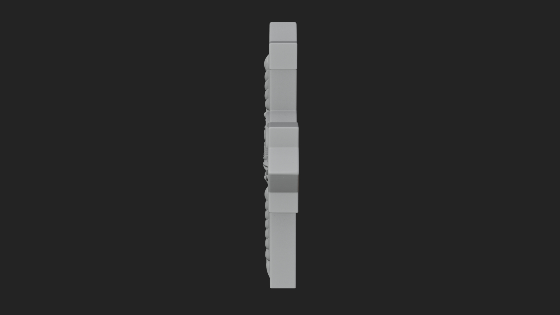 Carved Relief Wall Cross Design 125 3D Print Model 3D Model