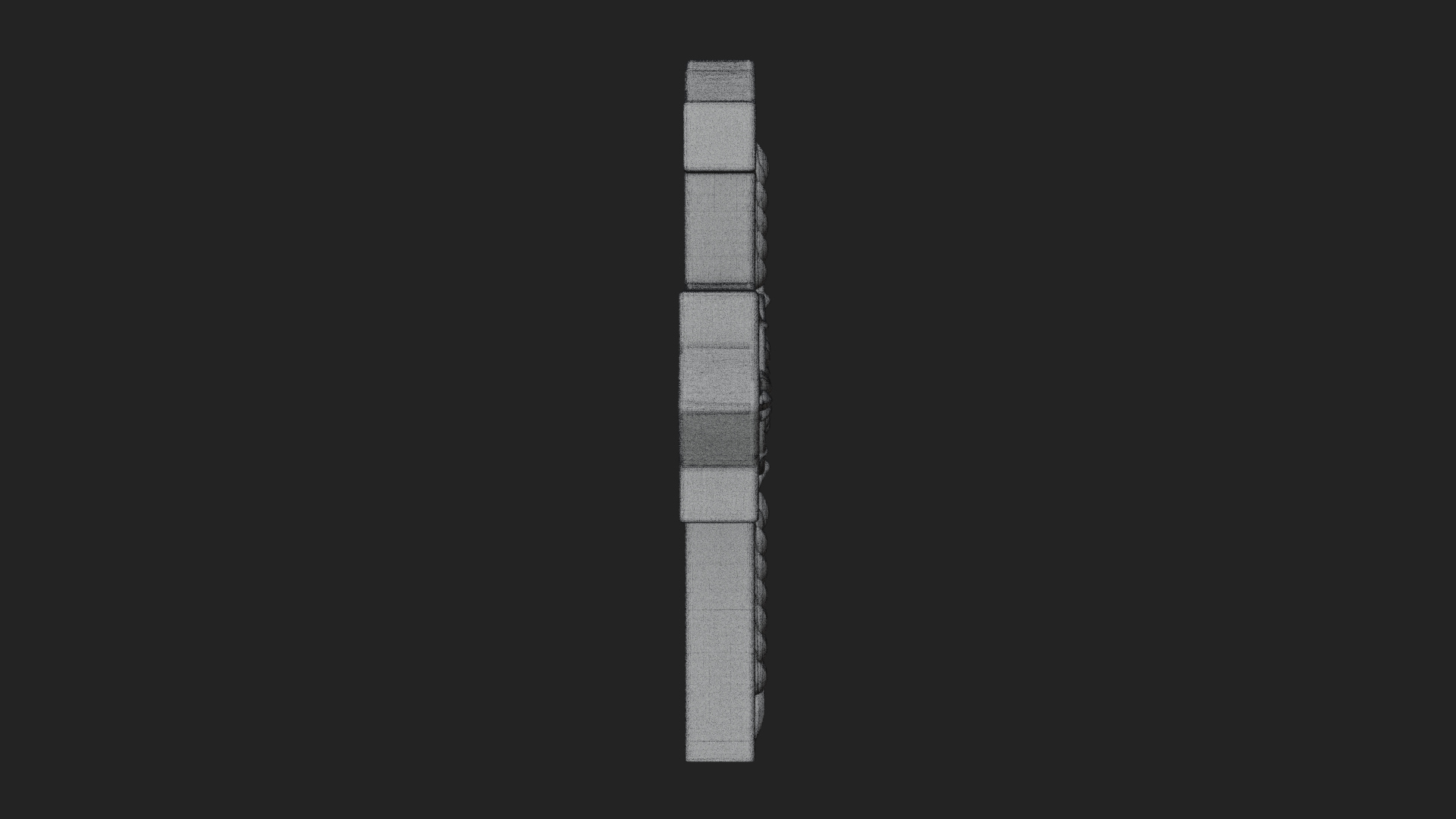 Carved Relief Wall Cross Design 125 3D Print Model 3D Model