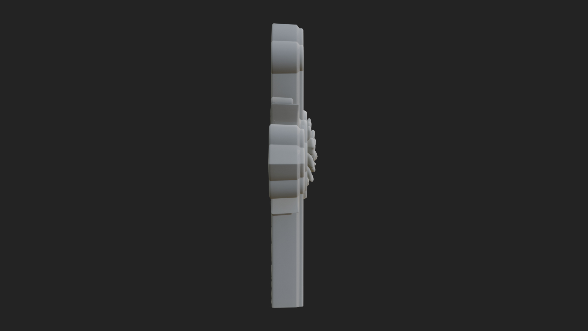 Carved Relief Wall Cross Design 126 3D Print Model 3D Model