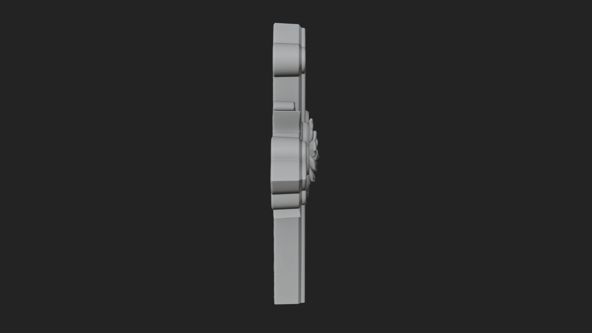 Carved Relief Wall Cross Design 126 3D Print Model 3D Model