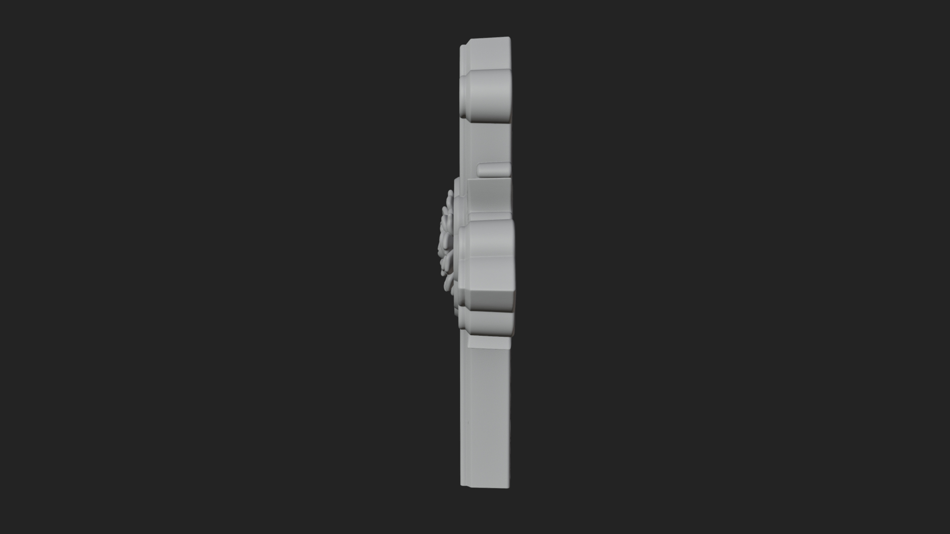 Carved Relief Wall Cross Design 126 3D Print Model 3D Model