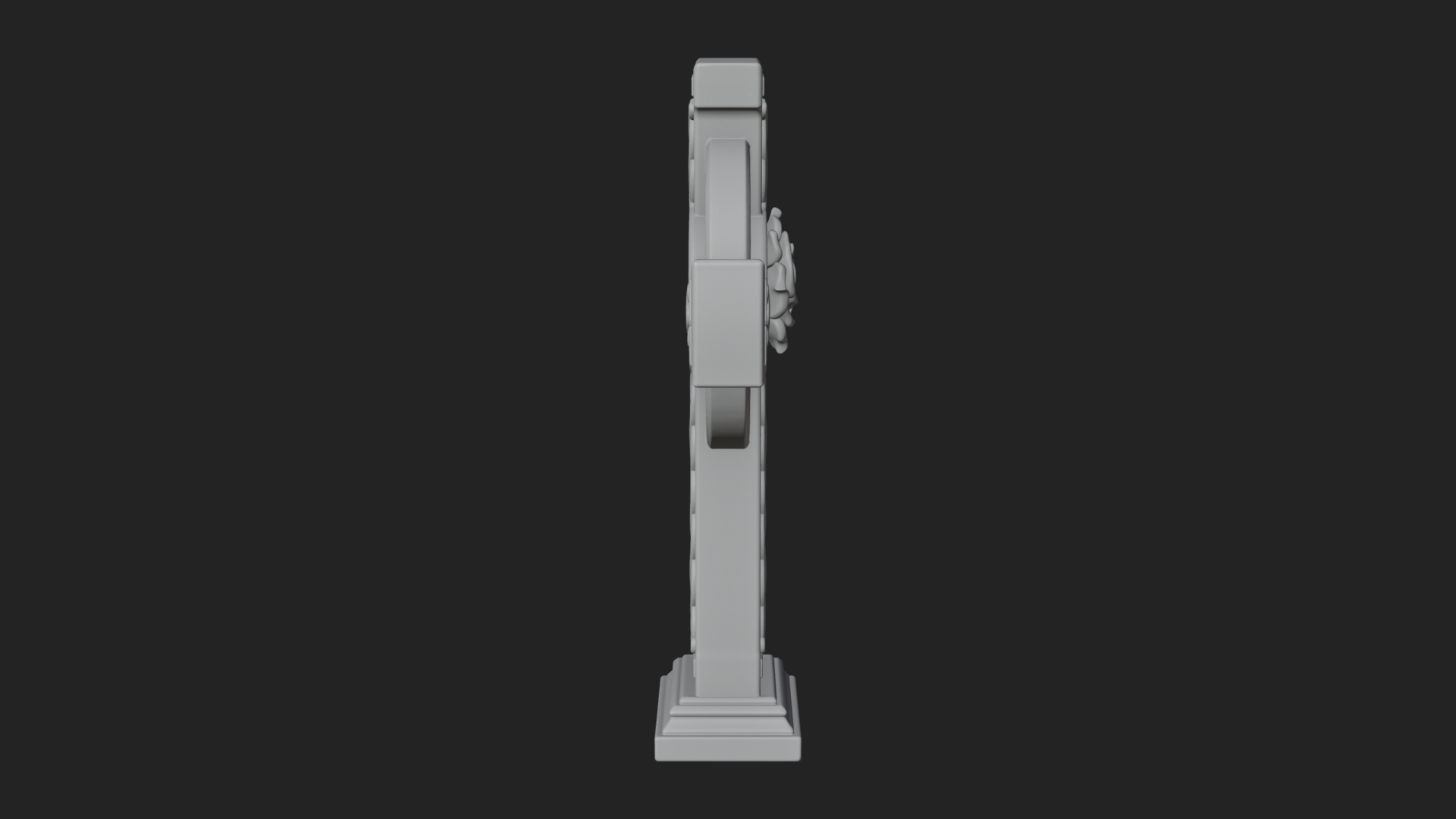 Carved Relief Wall Cross Design 127 3D Print Model 3D Model