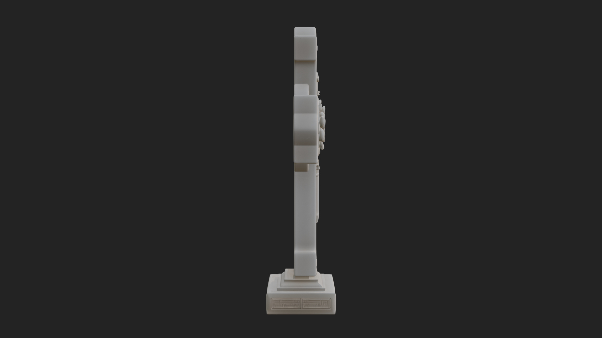 Carved Relief Wall Cross Design 129 3D Print Model 3D Model