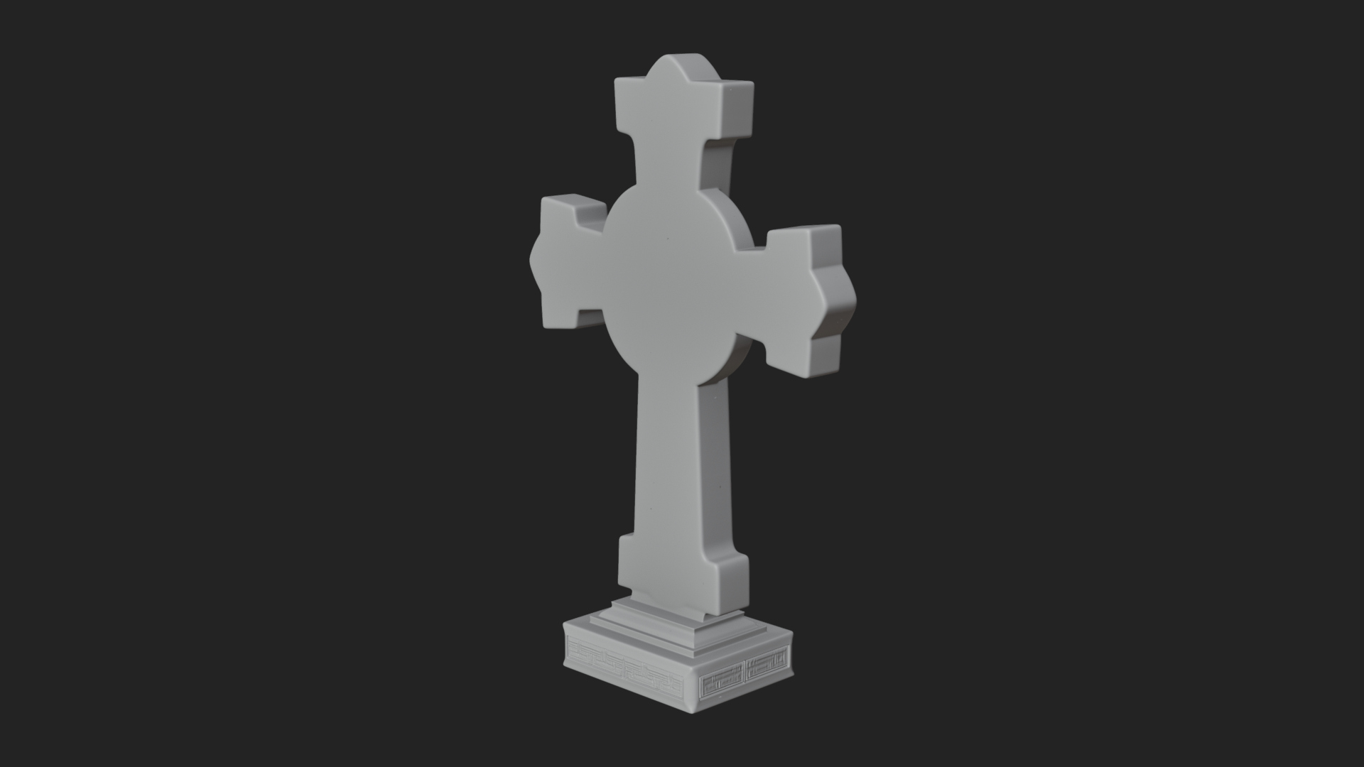 Carved Relief Wall Cross Design 129 3D Print Model 3D Model