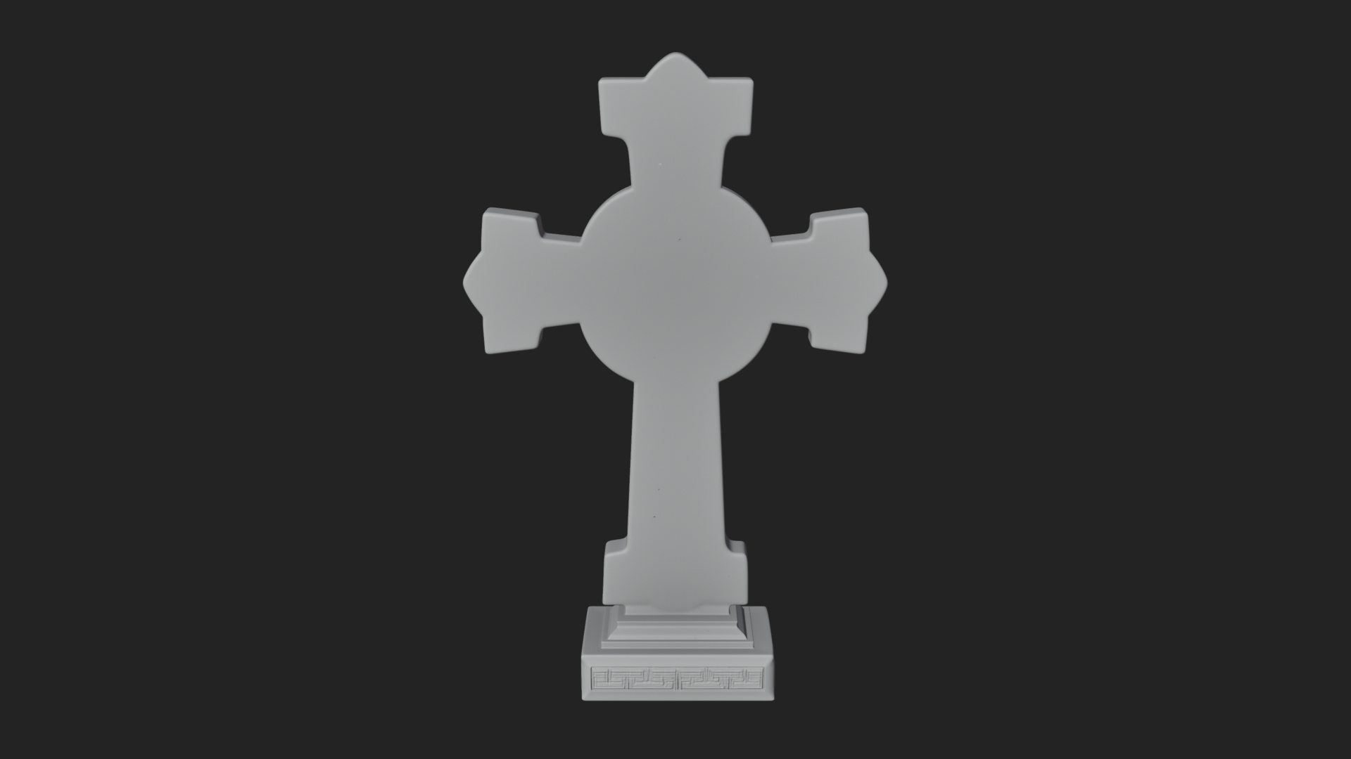 Carved Relief Wall Cross Design 129 3D Print Model 3D Model