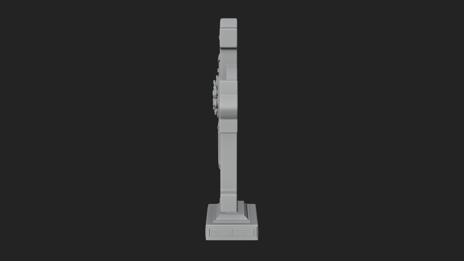 Carved Relief Wall Cross Design 129 3D Print Model 3D Model
