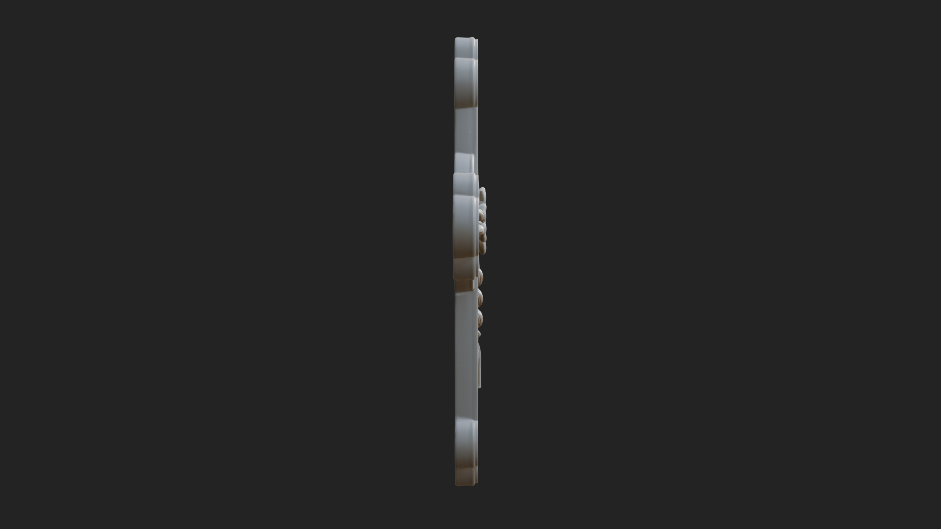 Carved Relief Wall Cross Design 13 3D Print Model 3D Model