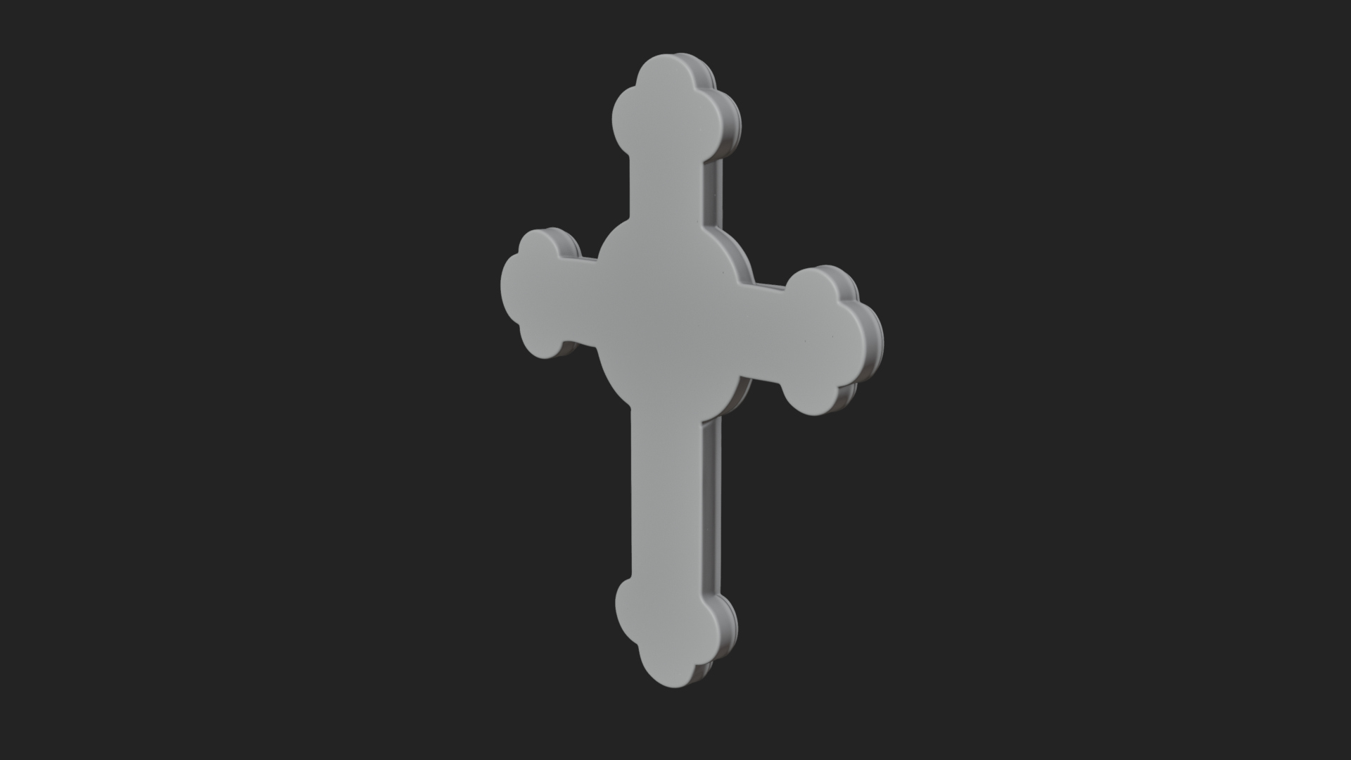 Carved Relief Wall Cross Design 13 3D Print Model 3D Model