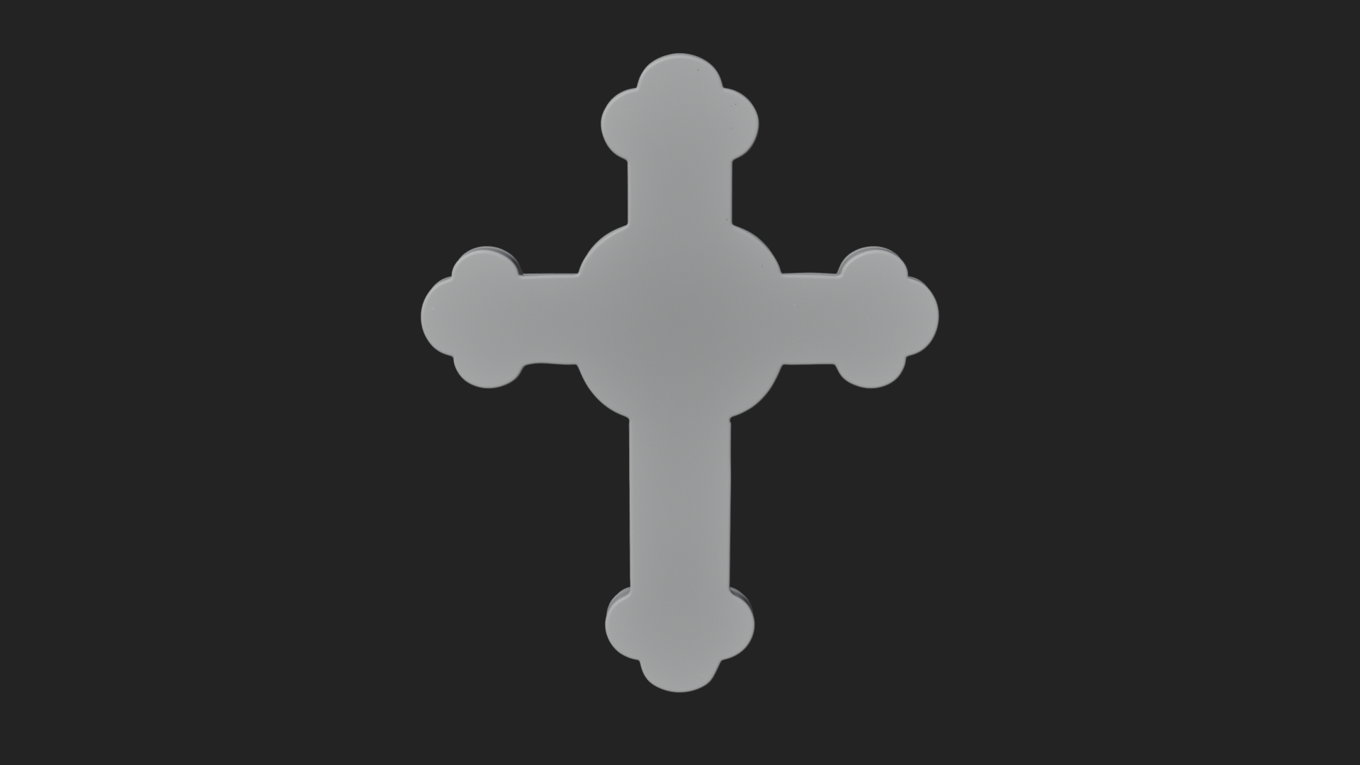 Carved Relief Wall Cross Design 13 3D Print Model 3D Model